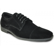 VANGELO Men Dress Shoe KING-4 Oxford Formal Tuxedo for Prom and Wedding Black - Wide Width Available - Ortholite Insole